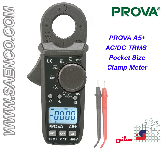 کلمپ جریان 400 آمپرAC,DC مدل PROVA A5+