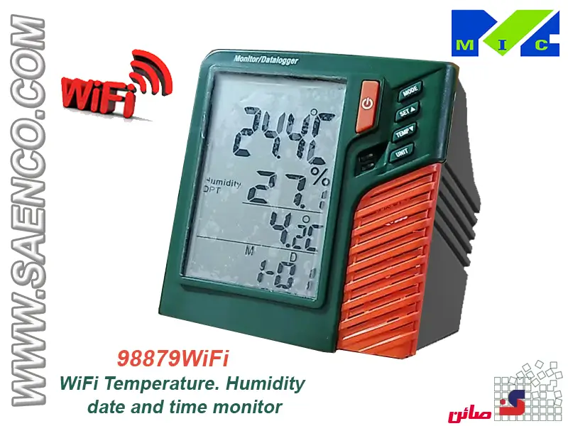 98879wifiدیتالاگر وای فای دما و رطوبت