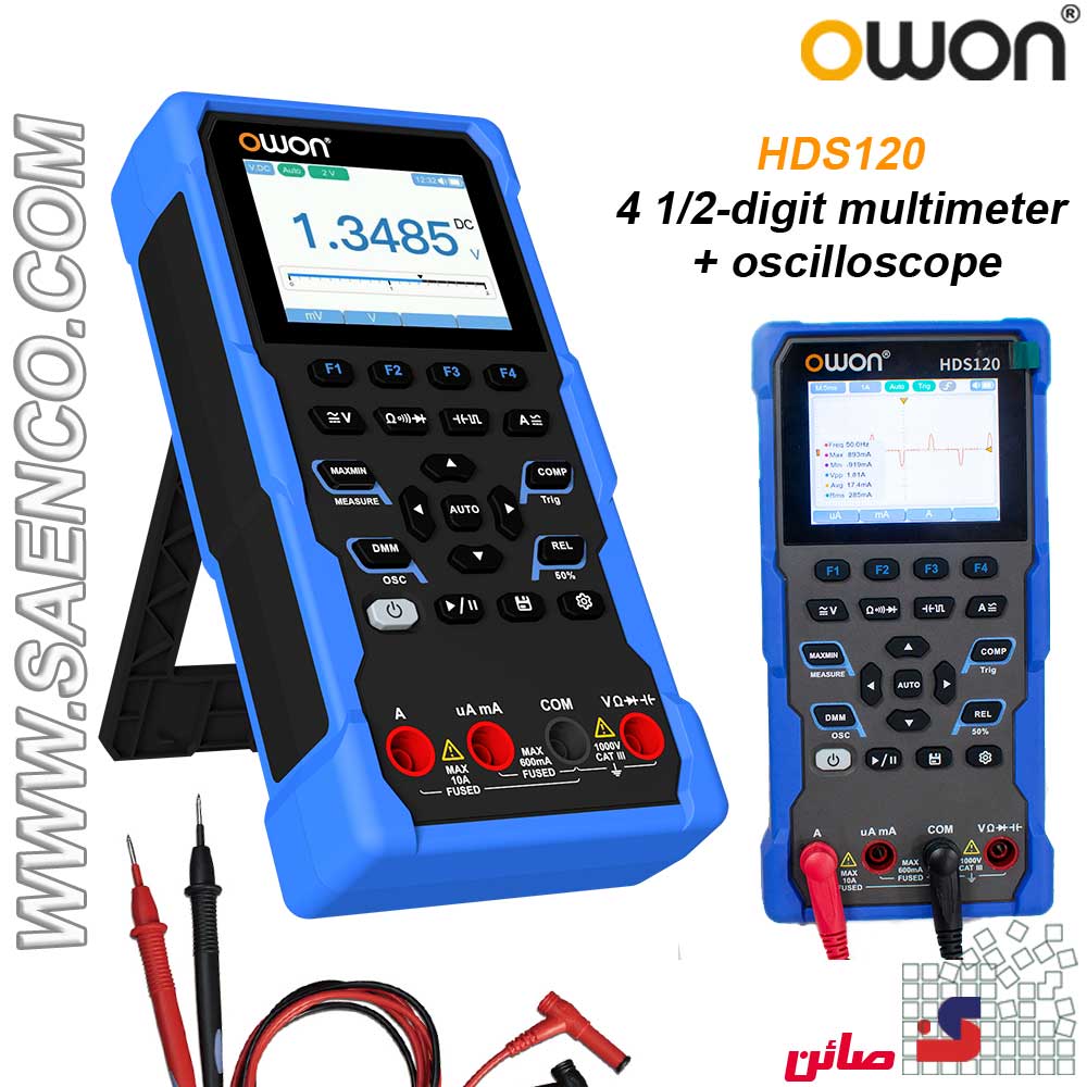 ارزانترین اسیلوسکوپ و مولتی متر دستی HDS120